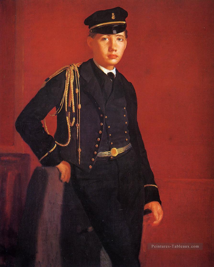 Achille De Gas dans l’uniforme d’un cadet Edgar Degas Peintures à l'huile